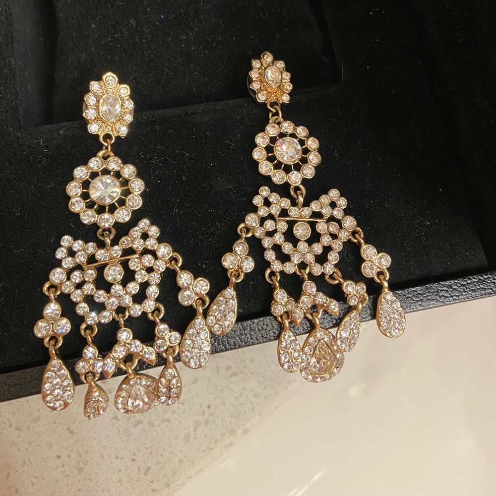 Henri Bendel Crystal Chandelier Earrings - Picture 6 of 6